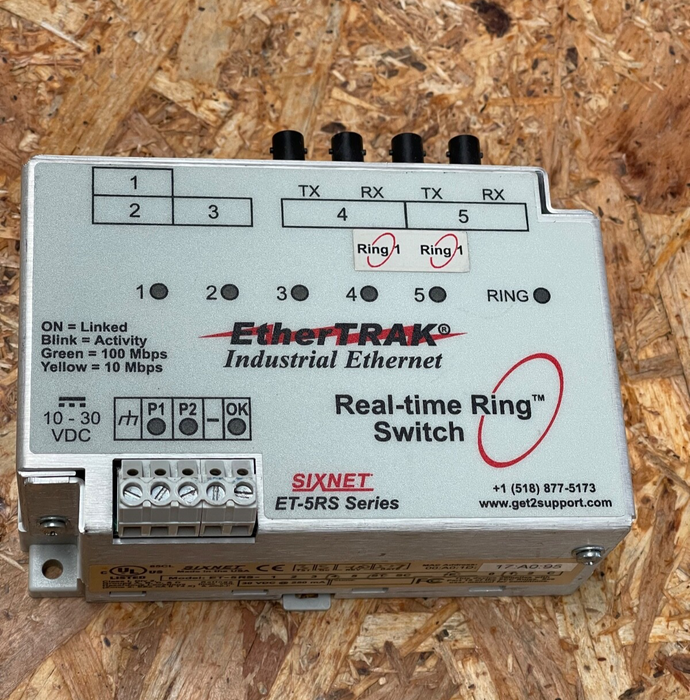 Sixnet – ET‑5RS‑4ST‑E1 – Industrial Ethernet Real‑Time Ring Switch