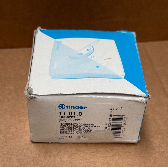 Finder – 1T.01.0 – Mechanical Room Thermostat, 7–30 °C, SPDT, 16 A