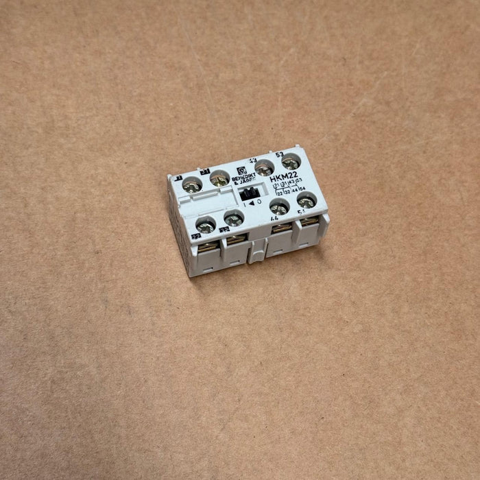 Benedikt & Jäger – HKM22 – 2NO + 2NC Auxiliary Contact Block for K1 Mini Contact