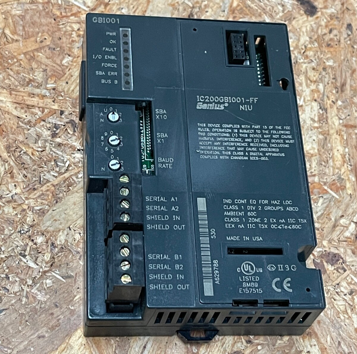 GE Fanuc (Emerson) – IC200GBI001‑FF – VersaMax Genius Network Interface Unit