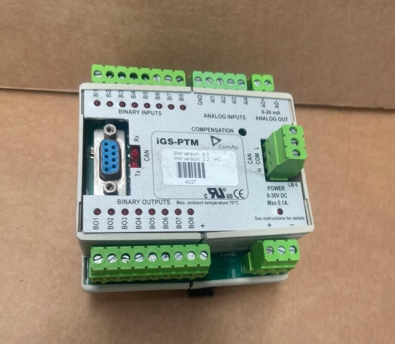 ComAP IGS-PTM - Analog/Binary Input/Output Module GenSet Controller