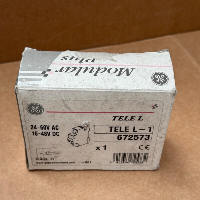 GE – TELEL‑1 (672573) – 24–60 VAC / 24–48 VDC Shunt-Trip Release, 1-Pole