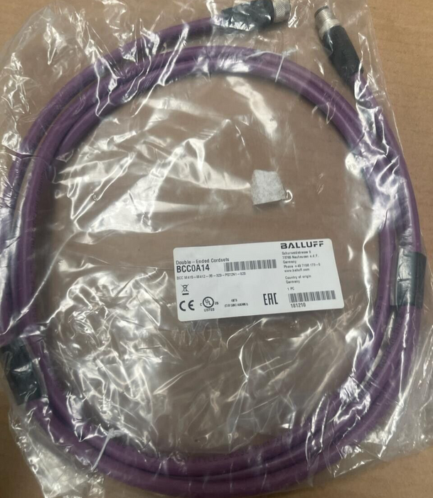 BALLUFF - BCC0A14 - BCC M415-M412-3B-329-PS72N1-020 - Double - Ended Cordsets