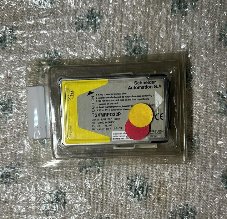 Schneider Automation S.A., TSXMRP032P, Memory Card 32K16 RAM Memory Card