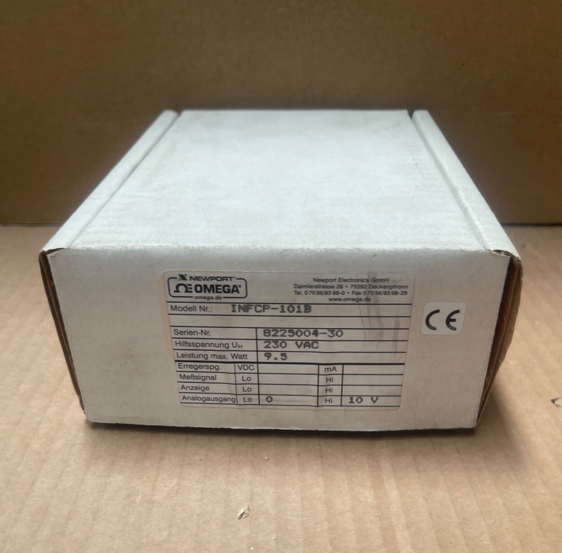 Omega / Newport – INFCP-101B – 1/8 DIN Panel Process Meter w/ Analog Output