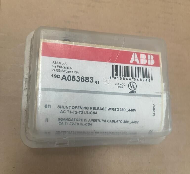 ABB 1SDA053683R1 Shunt Opening Release Wired 380...440VAC