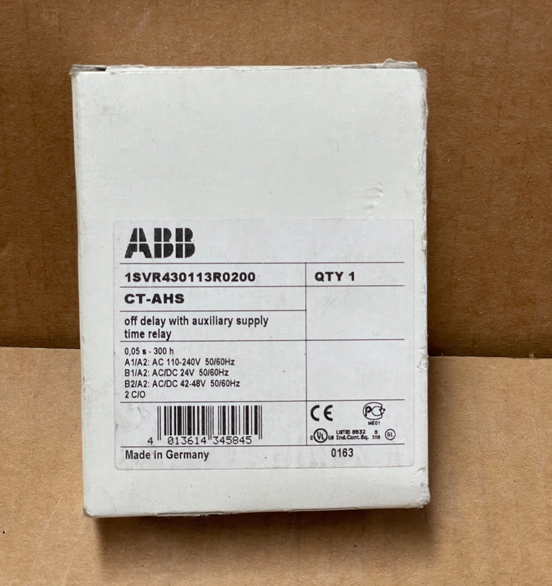 ABB – 1SVR430113R0200 – CT‑AHS Time Delay Relay (0.05 s – 300 h)