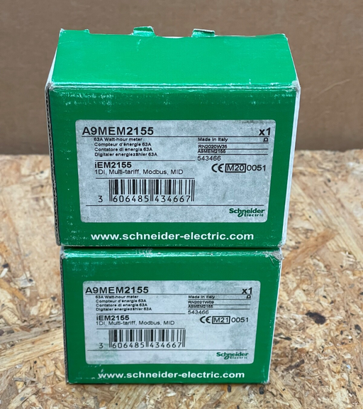Schneider Electric – A9MEM2155 – Acti9 iEM2155 Modular Single‑Phase Power/Energy