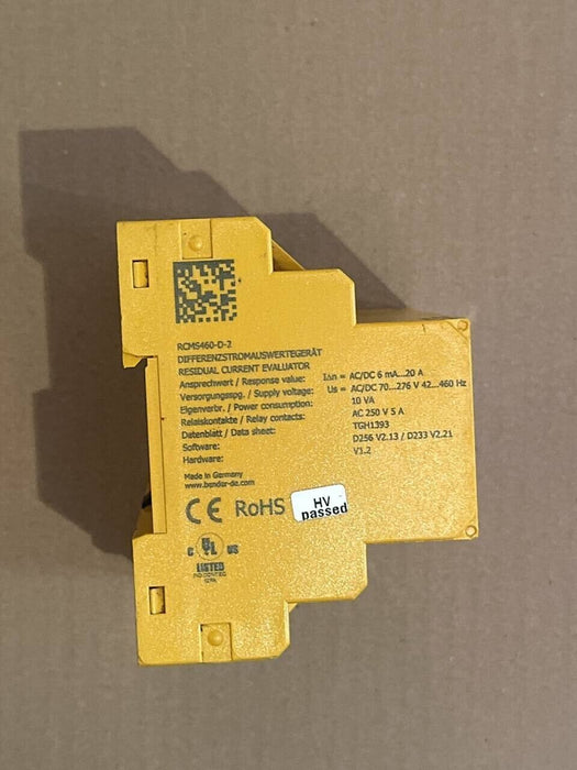 BENDER RCMS460-D-2 Differenzstromauswertgerät / Residual Current Evaluator