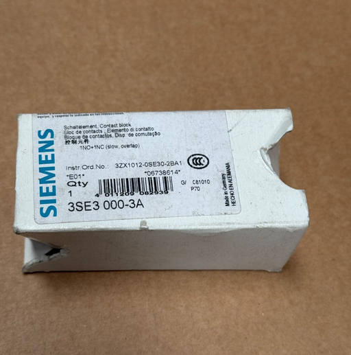 Siemens – 3ZX1012‑0SE30‑2BA1 – Instruction Manual Set for SIRIUS Control Devices