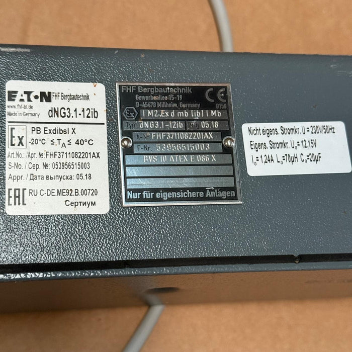 Eaton FHF – DNG3.1‑12IB – Intrinsically Safe 12 VDC Power Supply, 230 VAC Input