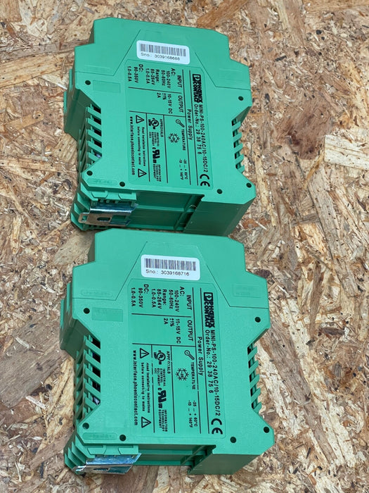 Phoenix Contact – 2938756 – MINI‑PS‑100‑240AC/10‑15DC/2 DIN‑Rail Power Supply