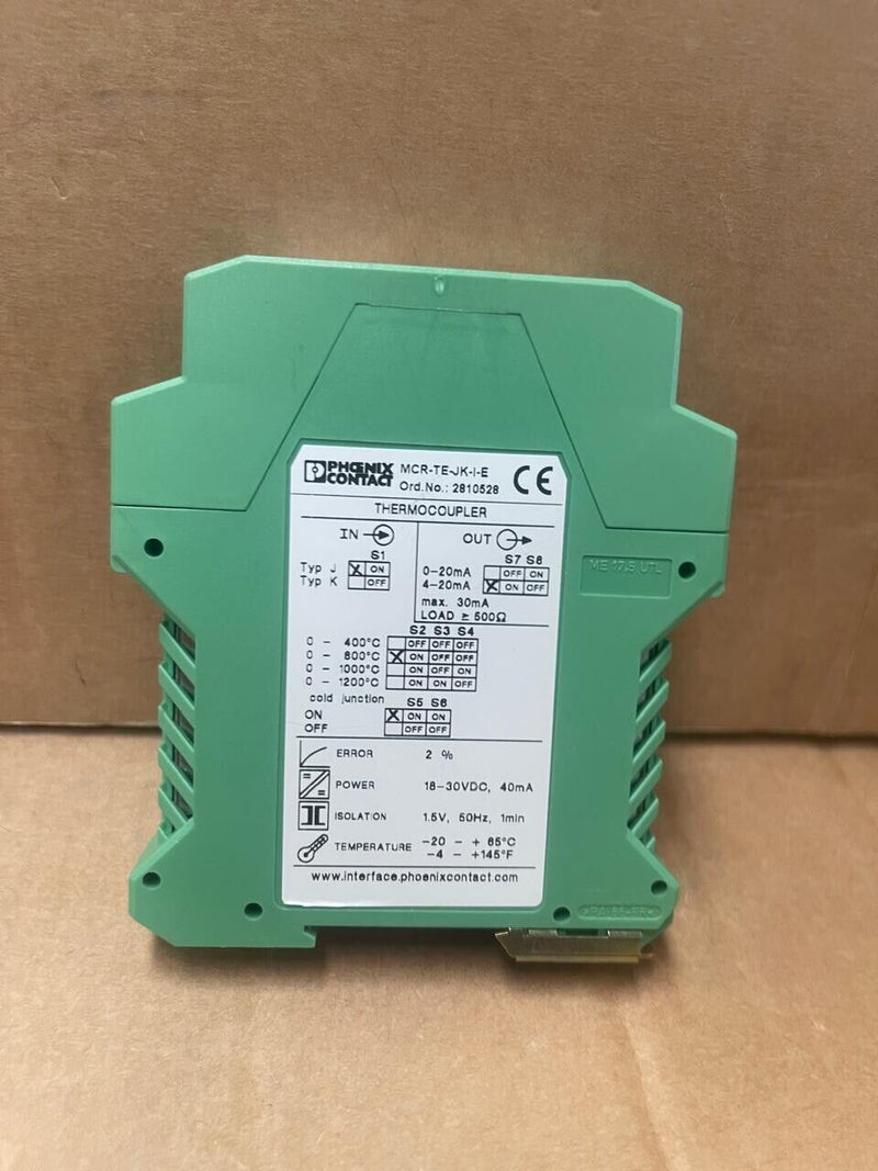 Phoenix Contact - MCR-TE-JK-I-E (2810528) - Thermocouple Measuring Transducer