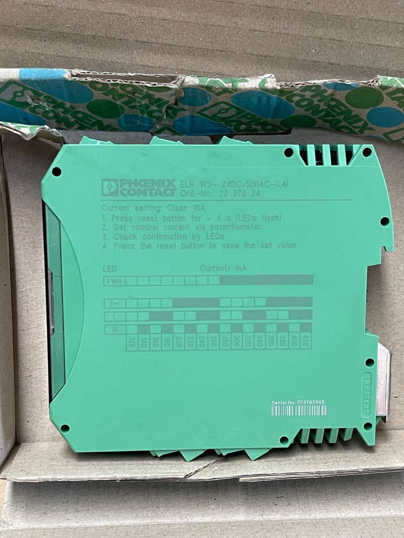 Phoenix Contact – 2297824 – ELR W3‑24DC/500AC‑0,4I Hybrid Motor Starter