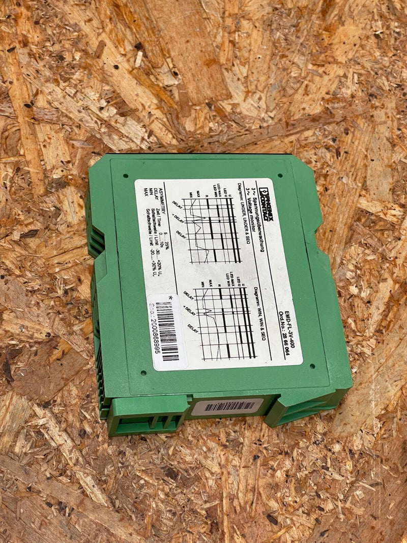 Phoenix Contact – 2866064 – EMD‑FL‑3V‑400 3‑Phase Voltage/Phase Monitoring Relay