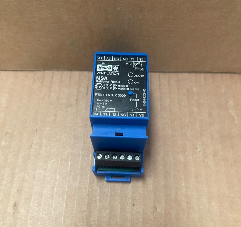 Helios – MSA 01289.003 Motor Protection / PTC Trip Relay 220-240 VAC