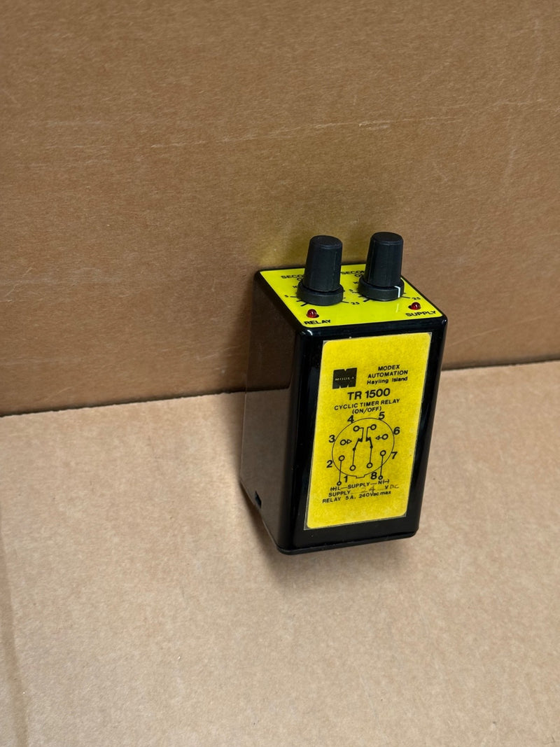 Modex – TR1500 – Asymmetric Recycling Timer, 8‑Pin Plug‑In, 220 VAC/DC ...