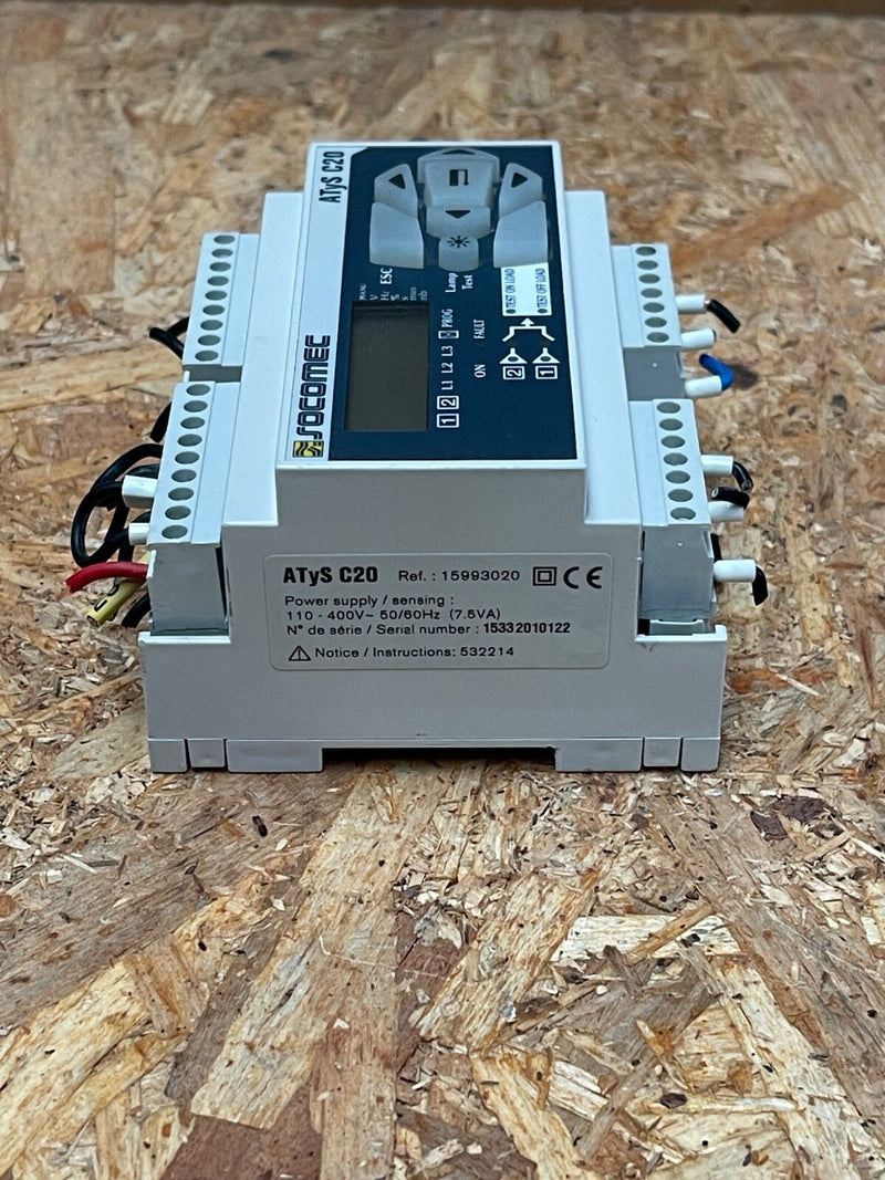 Socomec – 15993020 – ATyS C20 Modular Transfer-Switch Controller, 110–400 V AC