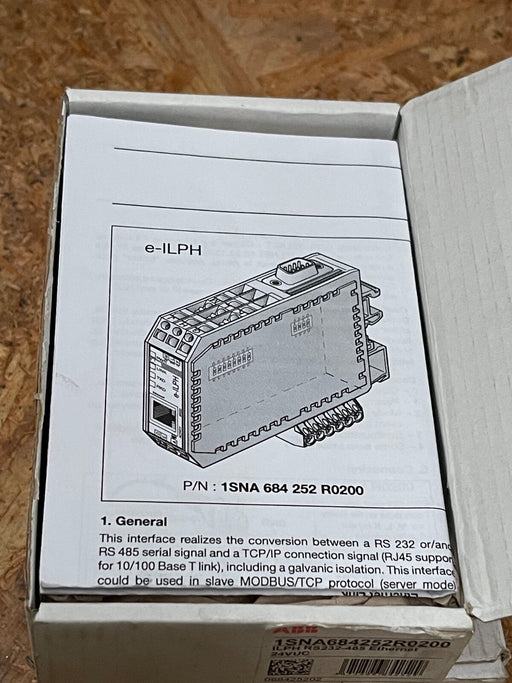 ABB - 1SNA684252R0200 - E-ILPH RS232/485 to Ethernet Converter, 24 V AC/DC