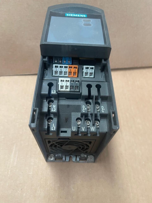 Siemens 6SE6420-2AB13-7AA0 MICROMASTER 420 VFD, 0.37 kW, 1AC 200-240V