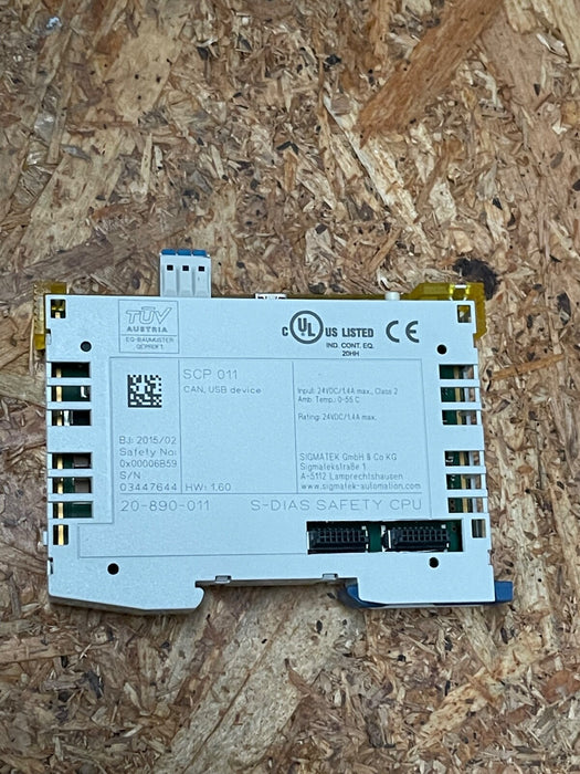 Sigmatek - SCP 011 - S-DIAS Safety CPU Module, SIL3 / PL e, 24 V DC