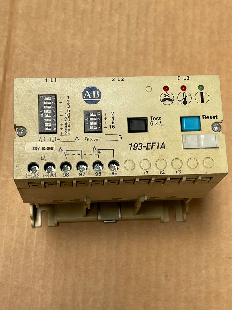 Allen‑Bradley – 193‑EF1A – Bulletin 193‑EF Solid‑State Overload Relay 20‑180 A