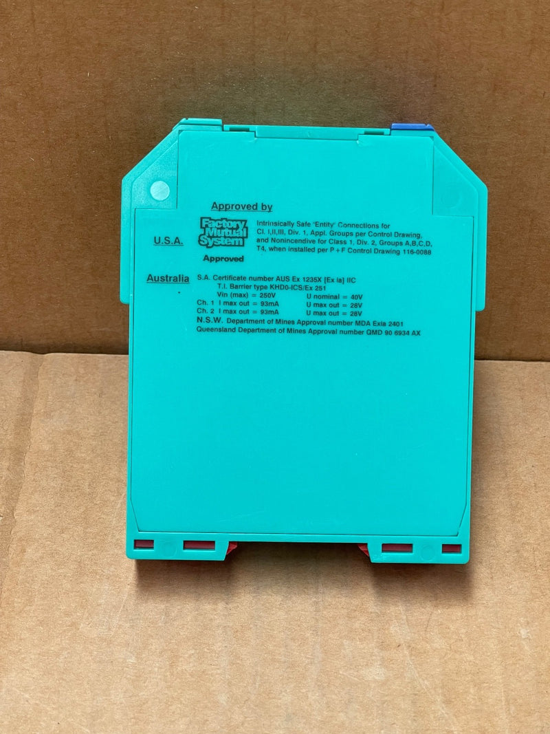 Pepperl+Fuchs – KHD0‑ICS/Ex251 (71312) – 2‑Channel Isolated Repeater