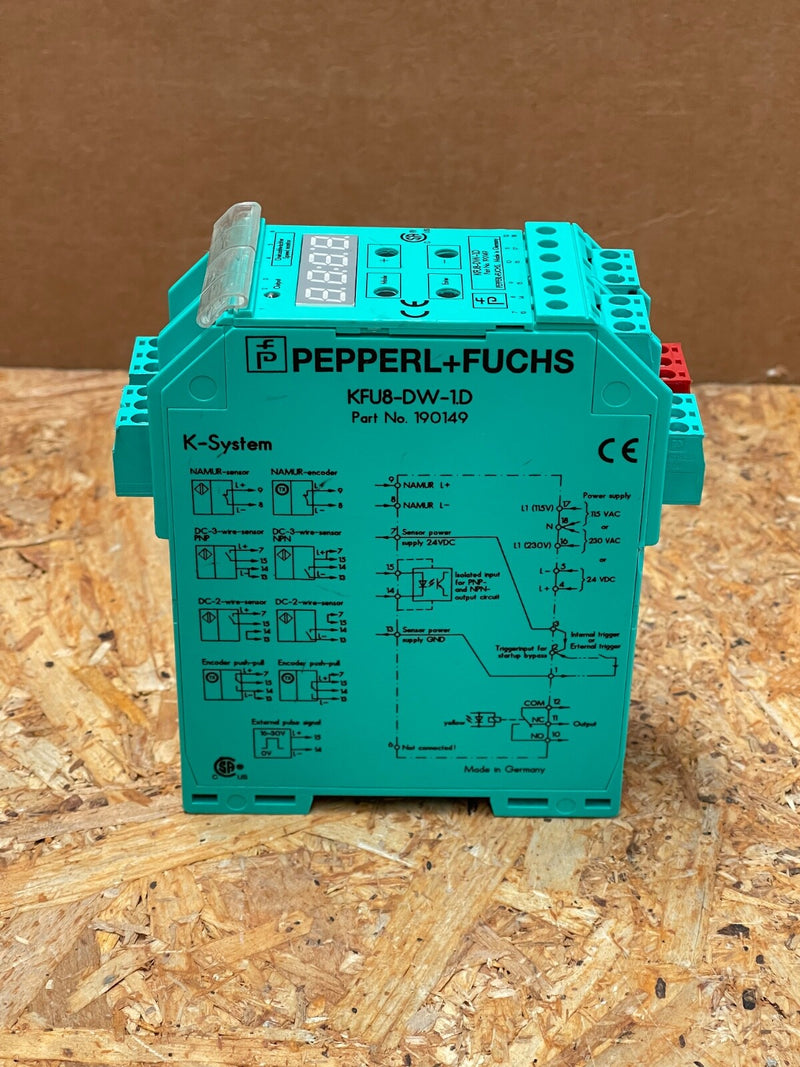Pepperl & Fuchs – KFU8‑DW‑1.D (190149) – Rotation & Speed Monitor, SIL 2 Signal