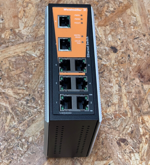 Weidmüller – IE‑SW‑VL08MT‑8TX (1240940000) – Managed 8‑Port Industrial Ethernet