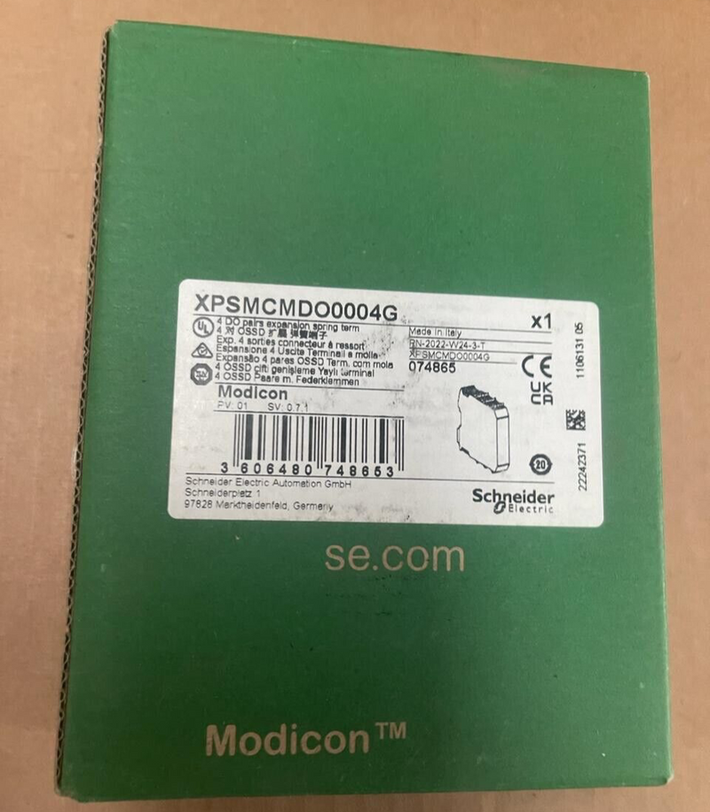 Schneider Electric Modicon - XPSMCMDO0004G - 4 DO PAIRS Expansion Spring Term