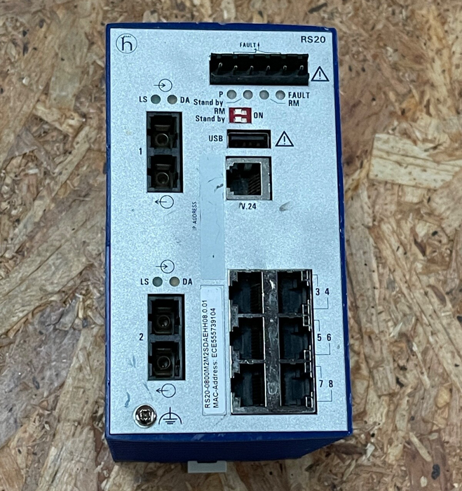 Hirschmann – RS20‑0800M2M2SDAEHH08.0.01 – Managed 8‑Port DIN‑Rail Ethernet