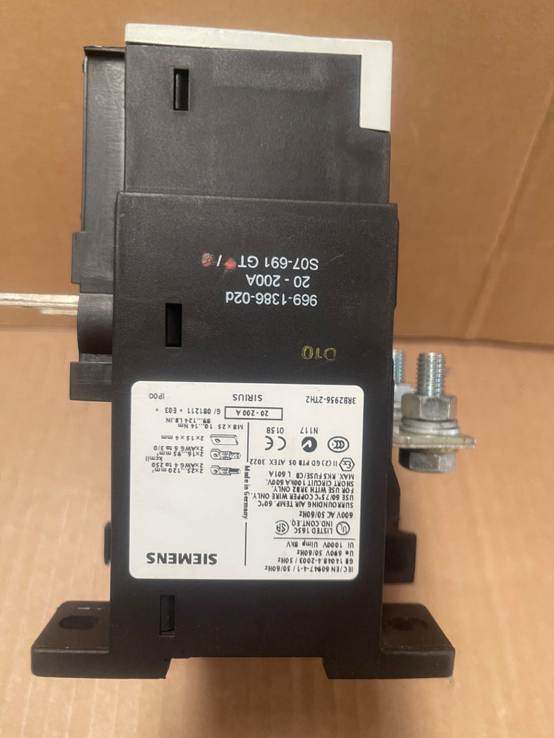 Siemens – 3RB2956-2TH2 – Current Measuring Module / Transformer, 20–200 A