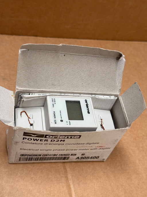 Orieme – POWER D2M – 2‑Module Digital Single‑Phase Power Meter (Up to 80 A)
