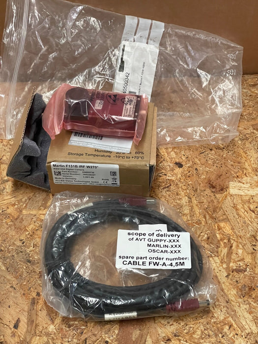 Allied Vision - F131B IRF W270 - Marlin Monochrome Camera, 1.3 MP, IEEE 1394