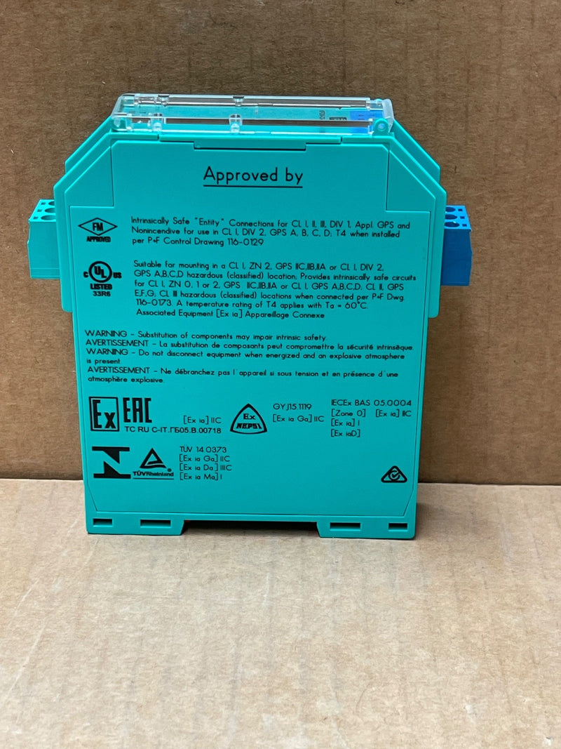 Pepperl+Fuchs – KFD0‑CS‑Ex1.50P (72143) – 1‑Channel Intrinsically Current Repeat