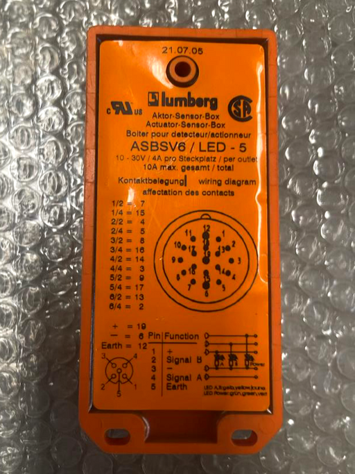 LUMBERG AUTOMATION ASBSV6/LED-5 - Distribution box