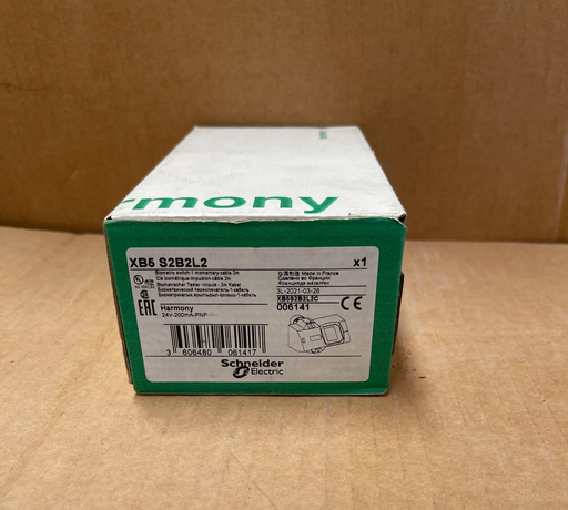 Schneider Electric – XB5S2B2L2 – Harmony XB5S Biometric Switch Ø22 mm 24 V DC