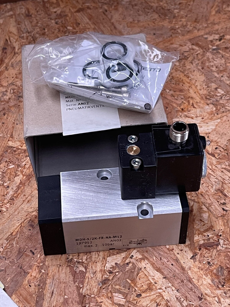 Festo - MDH-5/2K-FR-NA-M12 - 5/2-Way Solenoid Valve, Monostable, 24 V DC