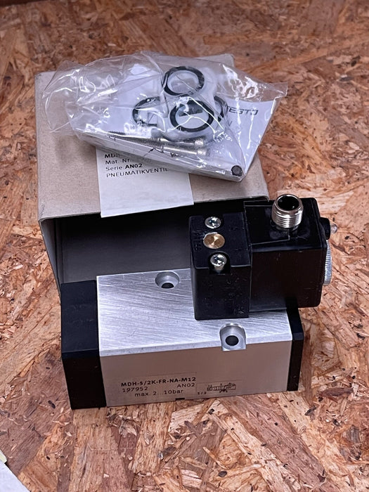 Festo - MDH-5/2K-FR-NA-M12 - 5/2-Way Solenoid Valve, Monostable, 24 V DC