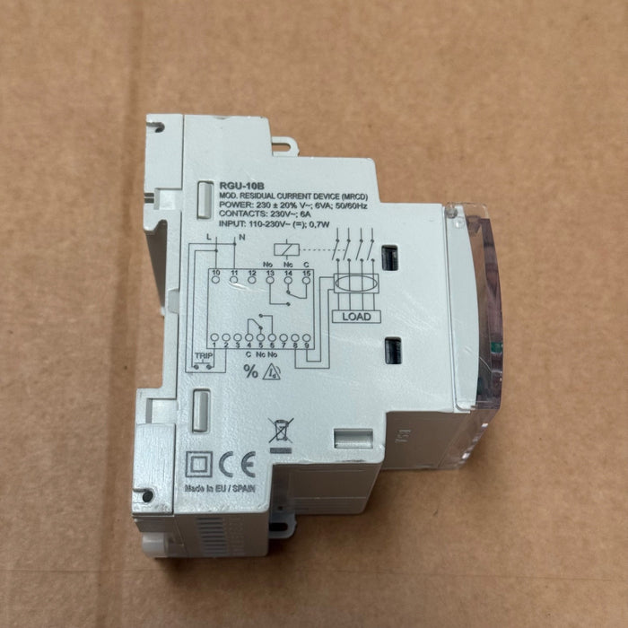 ABB – RGU‑10B – Type B Residual‑Current (Earth‑Leakage) Relay with Pre‑Alarm