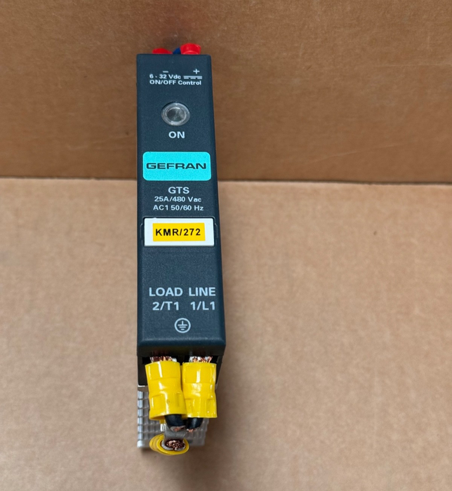 Gefran – GTS‑25/48‑D‑0 – 25 A / 480 VAC Solid‑State Relay, 6–32 VDC Input