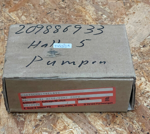 Dold - 0028206 - BA7632.31 Stepping Relay, 230 V AC, 3 NO Contacts, 10 A 50/60Hz