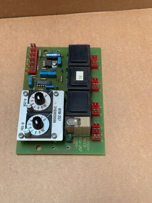 Kirsch + Trier – KIW‑257 – Overcurrent Relay Module, 0–20 A / 0–10 s, 3103020566