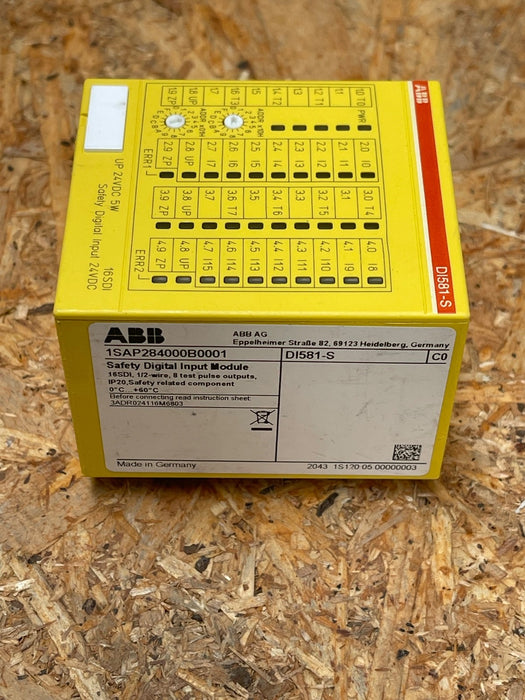 ABB – DI581‑S – Safety Digital Input Module, 16 Channel 24 VDC (1SAP284000B0001)