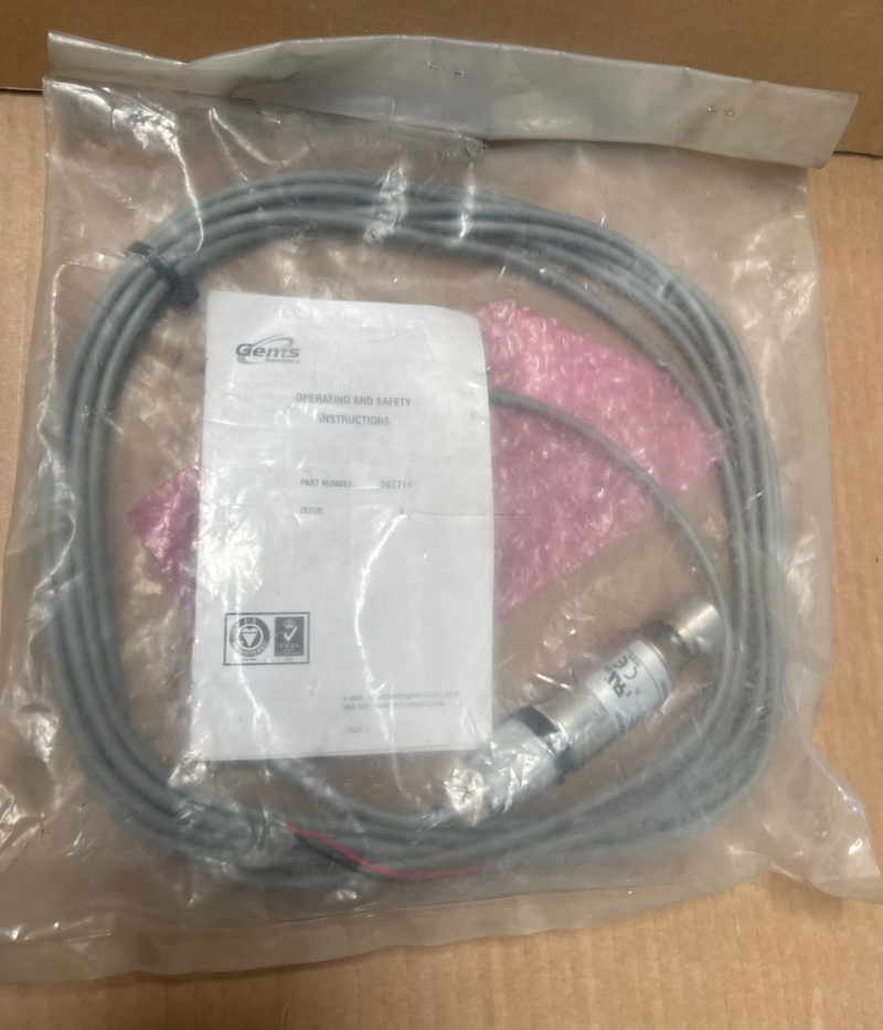 GEMS Sensors 562714 – Industrial Pressure Transducer, 4-20 mA Output