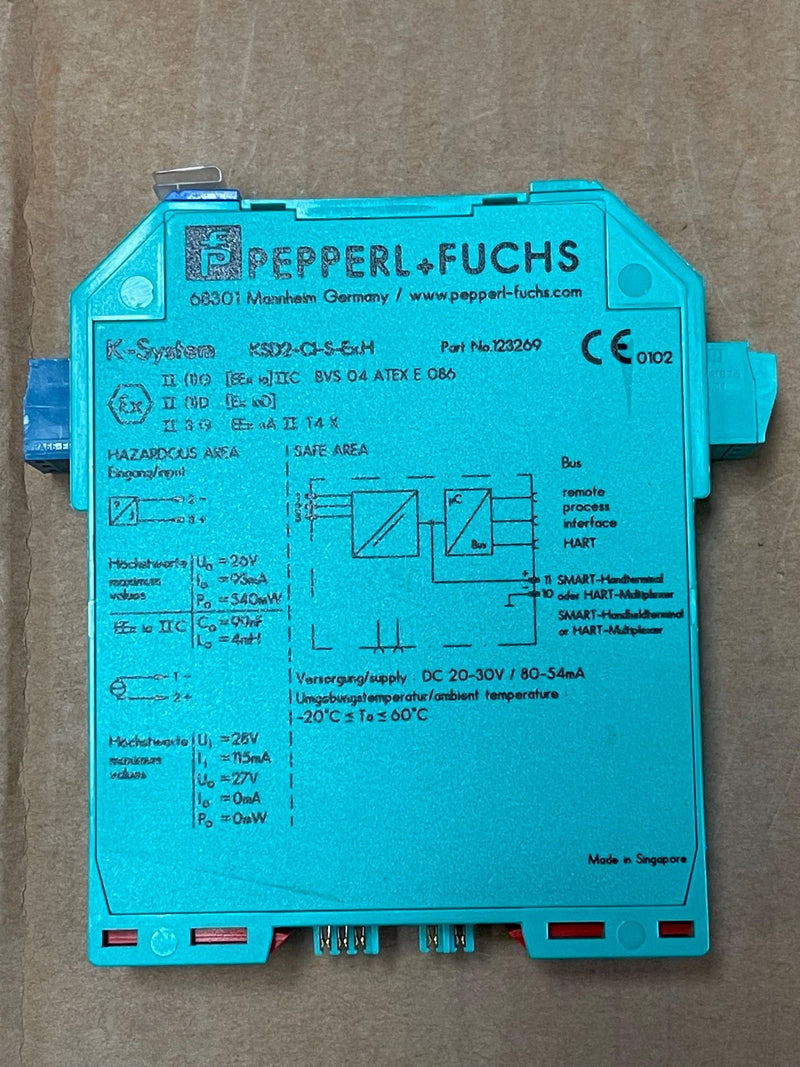 Pepperl+Fuchs – KSD2‑CI‑S‑Ex.H (123269) – 1‑Channel HART Transmitter