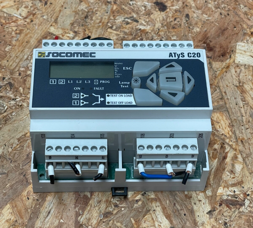 Socomec – 15993020 – ATyS C20 Modular Transfer-Switch Controller, 110–400 V AC