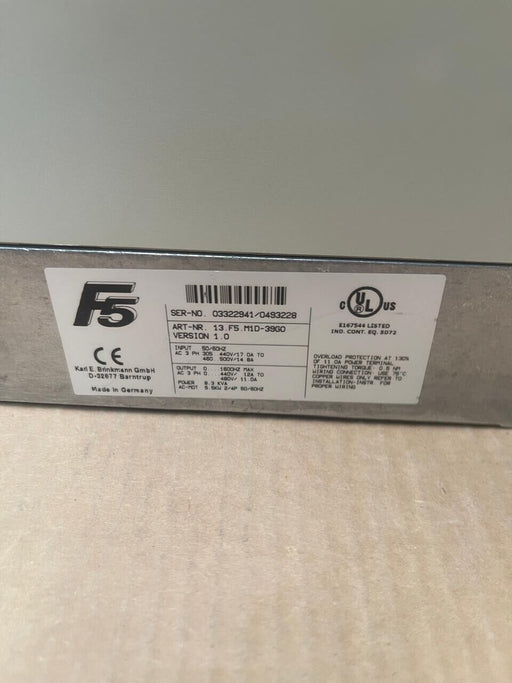 KEB - 13.F5.M1D-39G0 - COMBIVERT F5 Frequency Inverter, 5.5 kW, 3-Phase 400V