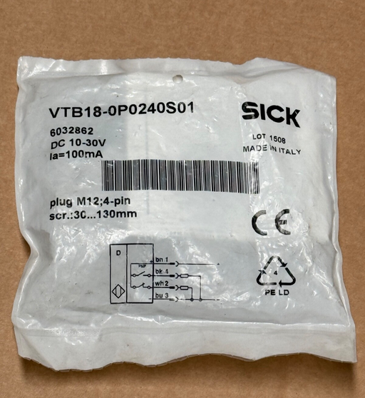 SICK – VTB18‑0P0240S01 (6032862) – M18 Background‑Suppression Photoelectric