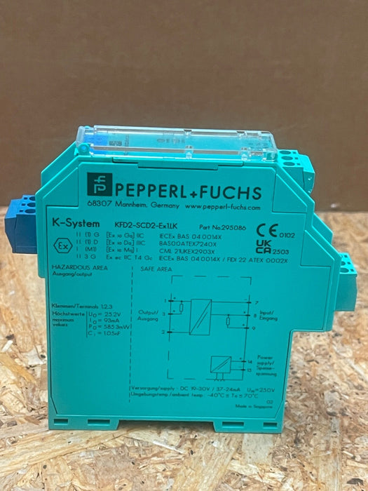 Pepperl & Fuchs – KFD2‑SCD2‑Ex1.LK (295086) – SMART Current Driver, 1‑Channel